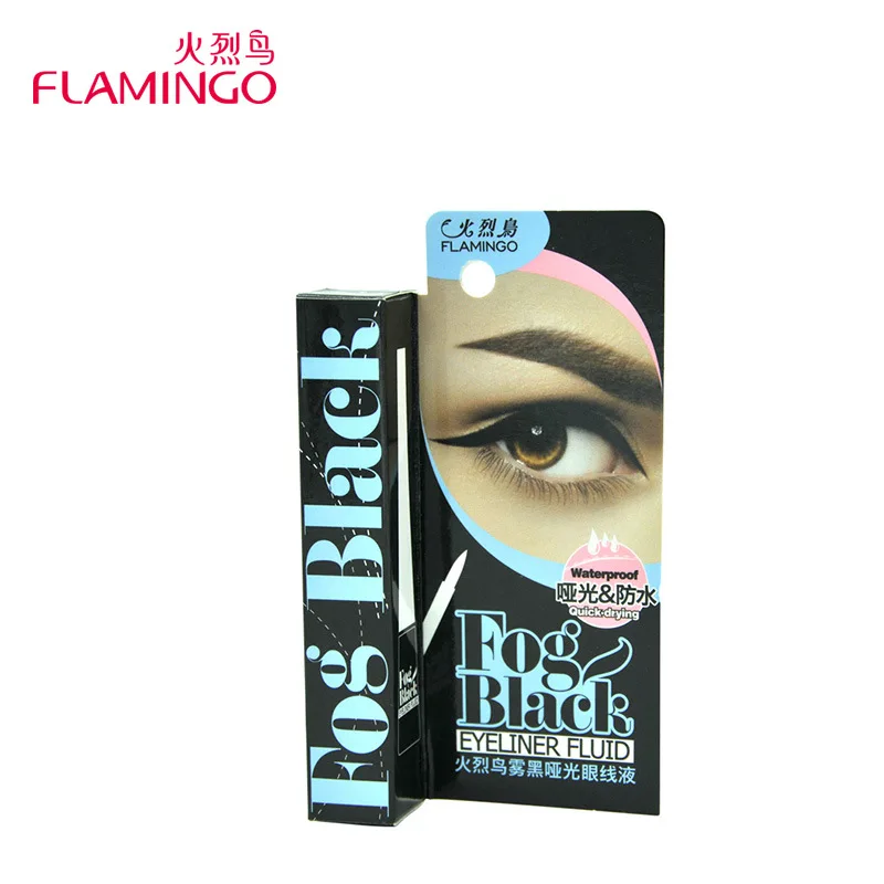 

Eye Makeup Brand FLAMINGO Cosmetic Beauty Warm Water Remove Black Matte eye-liner Liquid Eyeliner 11023
