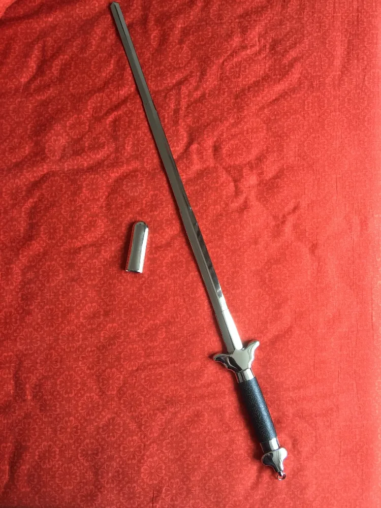 Martial Arts Stainless Steel Telescopic Sword Taiji Kung Fu Performance Sword