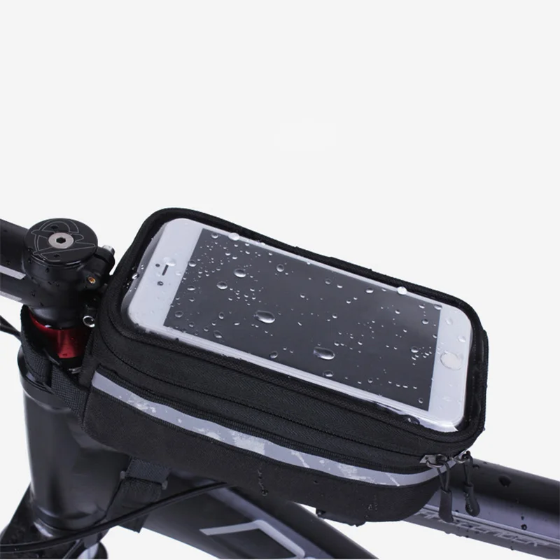 Discount NEW Bicycle Bag Cycling Bike Frame Mobile Phones Holder Bags Case Pouch Riding Accessories 0