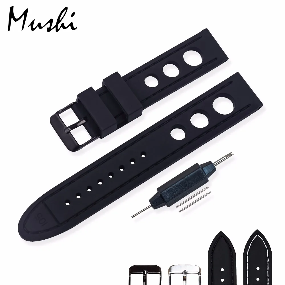 MS Cinturino In Silicone Nero Diver Watch Band Cinturino In Gomma con  Acciaio Inossidabile Spazzolato Fibbia Chiusura 20mm 22mm Cinturino di  vigilanza|22mm watch strap|watch straprubber watch strap - AliExpress