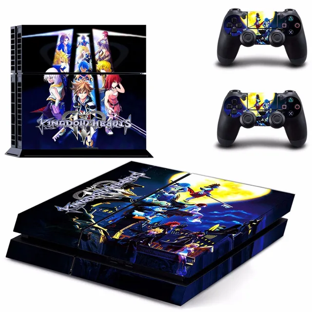 Best Offers Game Kingdom Hearts 3 PS4 Skin Sticker Decal For Sony PlayStation 4 Console and 2 Controllers PS4 Skin Stickers Vinyl