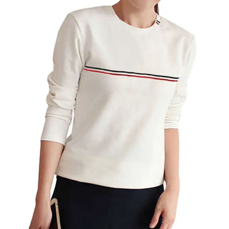 

Autumn Basic T-shirt Womens O-Neck Stripe Long SleeveTee Shirts Tops 2019 Female Casual Shirt