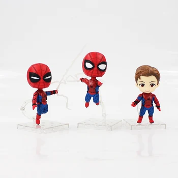 

9cm 3pcs/lot cute spiderman action figure model toy cool spider man 3styles spiderman figure model collection for children gift