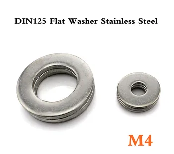 

1000pcs/lot DIN125 M4 Flat Washer A2 Stainless Steel