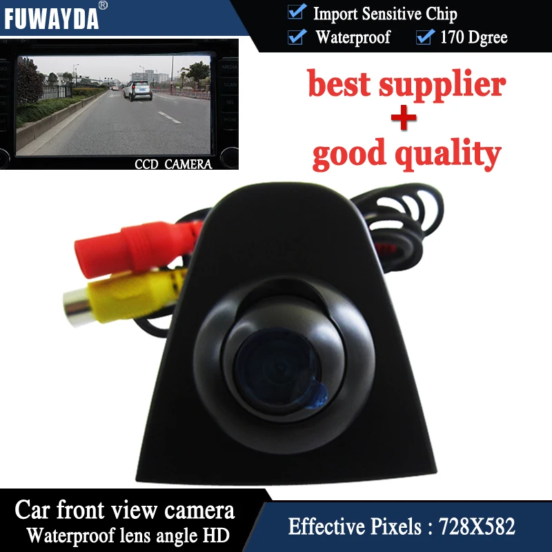 

FUWAYDA CCD Car FrontView Logo Camerafor honda Odyssey New accord CRV Spirior Crosstour installed in the car logo parking assist