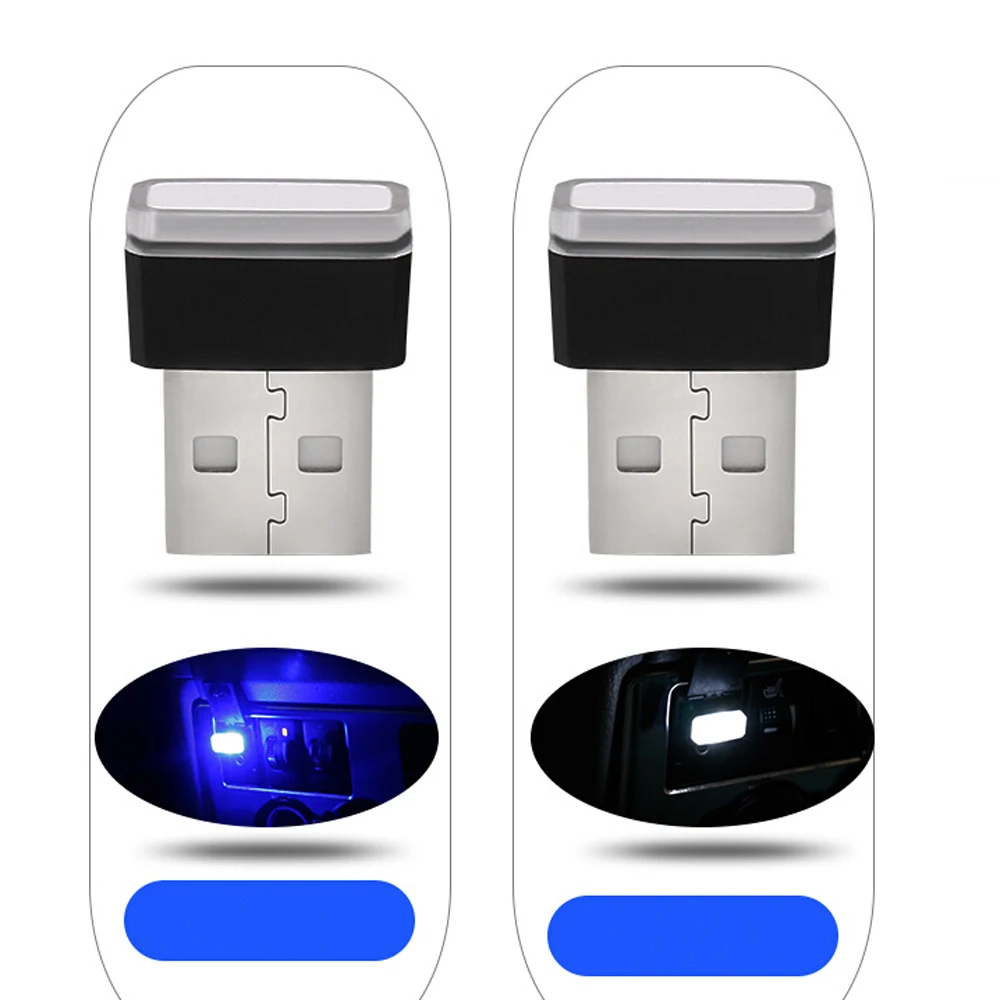 Универсальное декоративное светодиодное освещение с USB для автомобиля