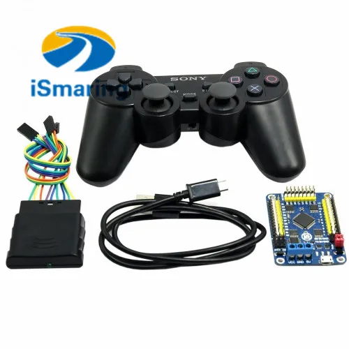 

iSmaring 32 Channel Servo controller Control Board & Robot PS2 Controller & Receiver Handle for Arduino Robot DIY Platform