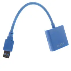 Горячие USB 3,0 к VGA Мульти-дисплей адаптер конвертер внешняя видеокарта