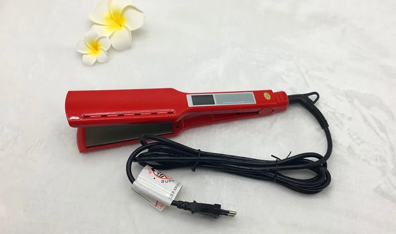 Сенсорный экран ЖК-дисплей выпрямления mch средства быстрое потепление прямые волосы шину colur Красный 100 В-240 В универсальное напряжение