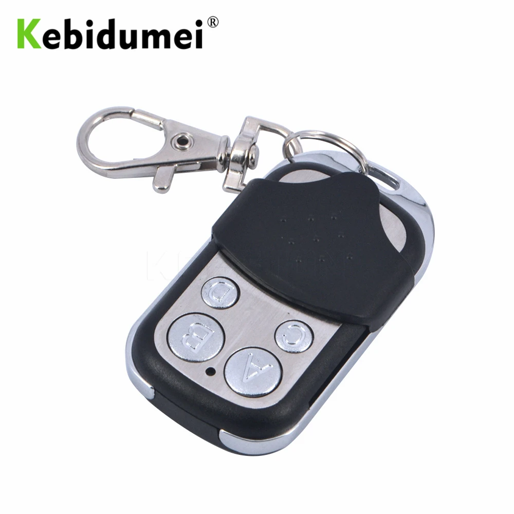 

12V 27A 4 Channel Universal Wireless 433MHZ Electric Gate Garage Door Cloning Remote Control Gate Copy Code With Key Fob