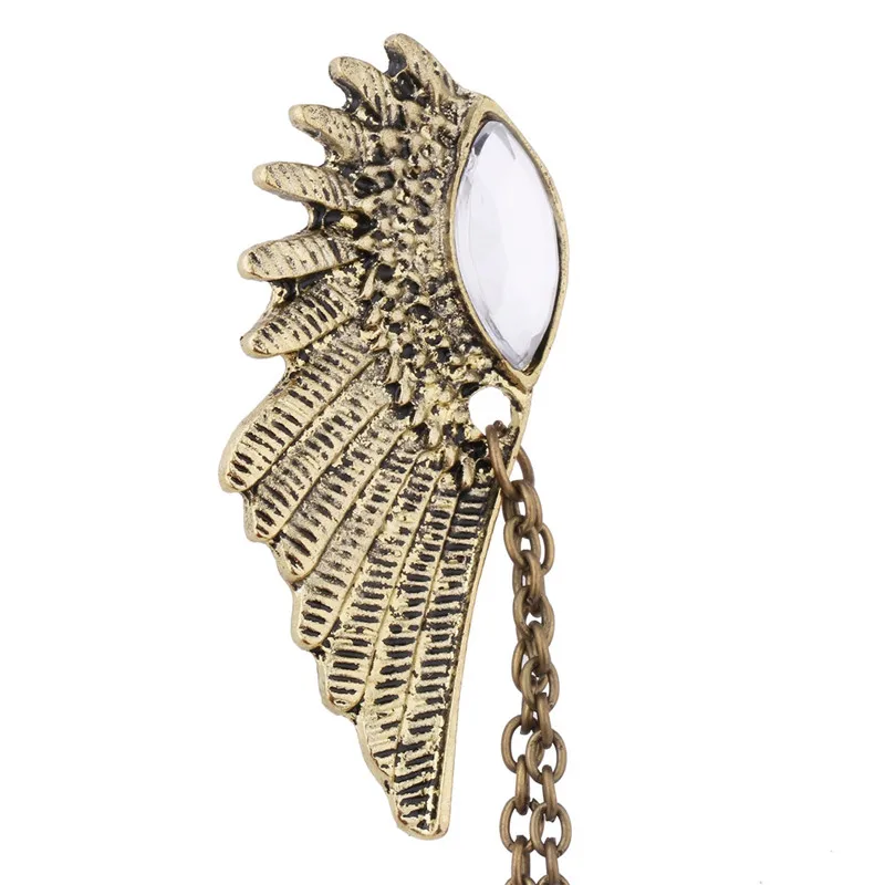 Женская и Мужская модная брошь в форме крыльев украшение для свитера шали