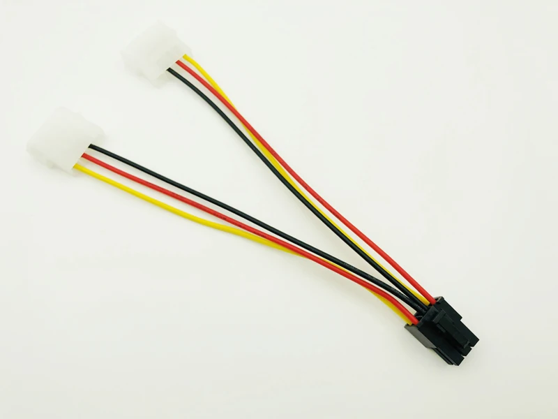Новый адаптер питания Molex PCI E 2 шт. кабель преобразователь для графической карты с