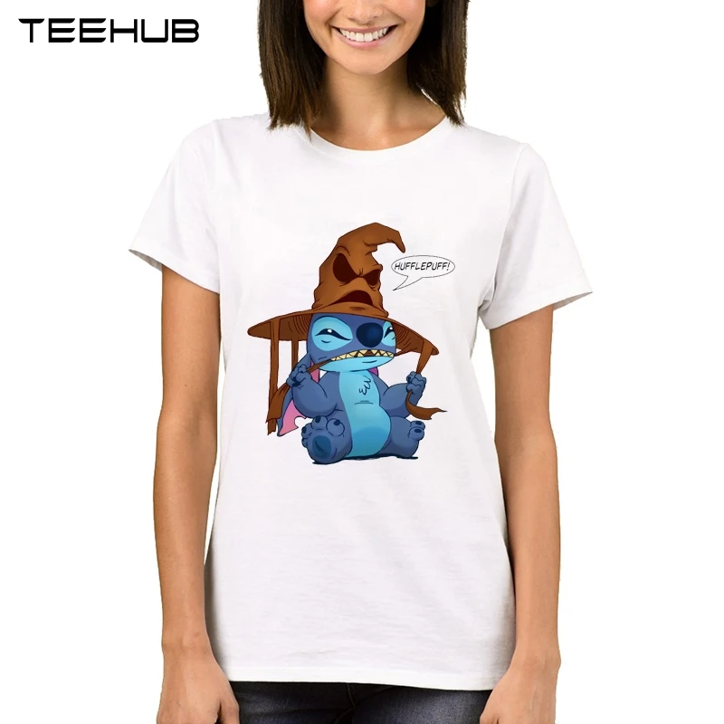 

TEEHUB Spirit Hat Women T-Shirt Hot Sales Lady's Demon Printed Tops Short Sleeve Funny Classic Tee