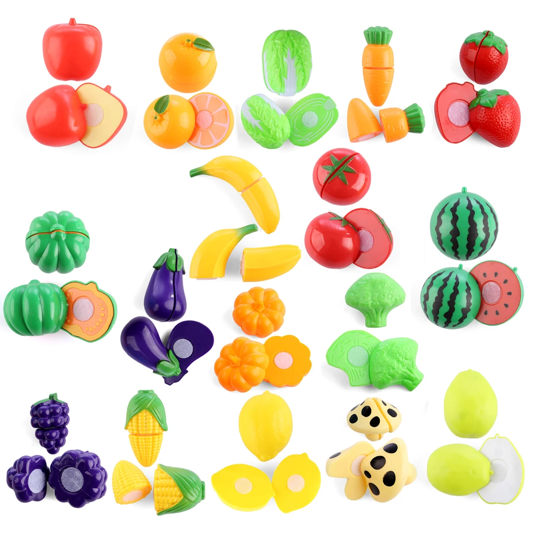 29 шт. Детские Кухонные Игрушки для резки фруктов, овощей, пластиковые ролевые игры, развивающая игрушка для детей, рождественский подарок
