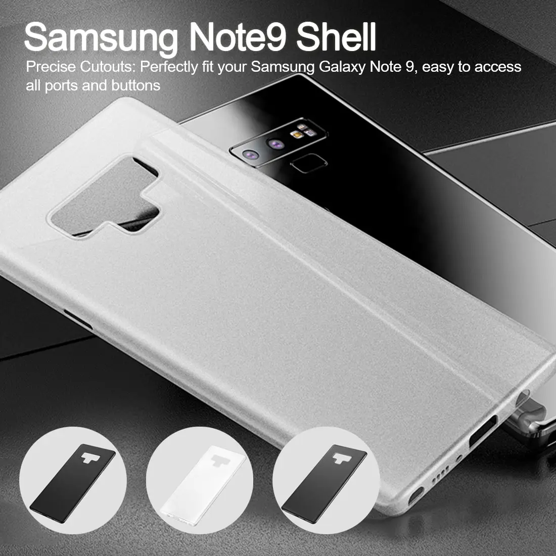 Роскошный чехол для телефона samsung Galaxy Note 9 Coque Жесткий PP Ультратонкий Тонкий чехол