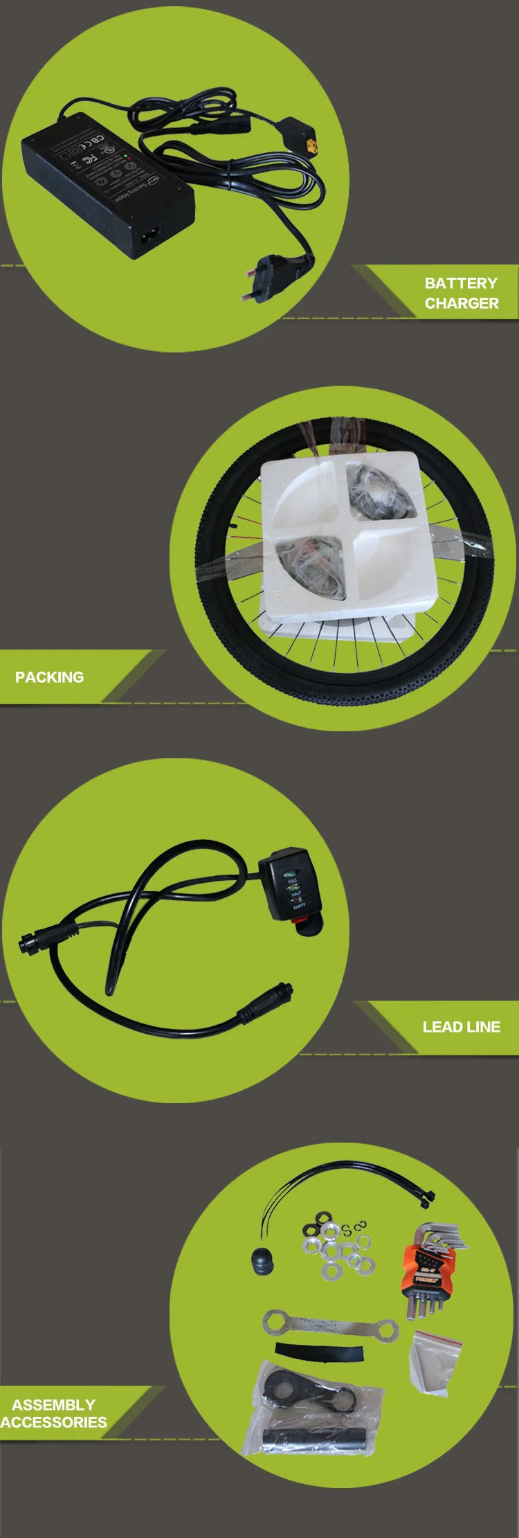 Excellent iMortor All in One Electric Bicycle Motor Wheel 26" 700C USB 36v 250W Ebike Conversion Kit with Battery kit Bicicleta Electrica 6