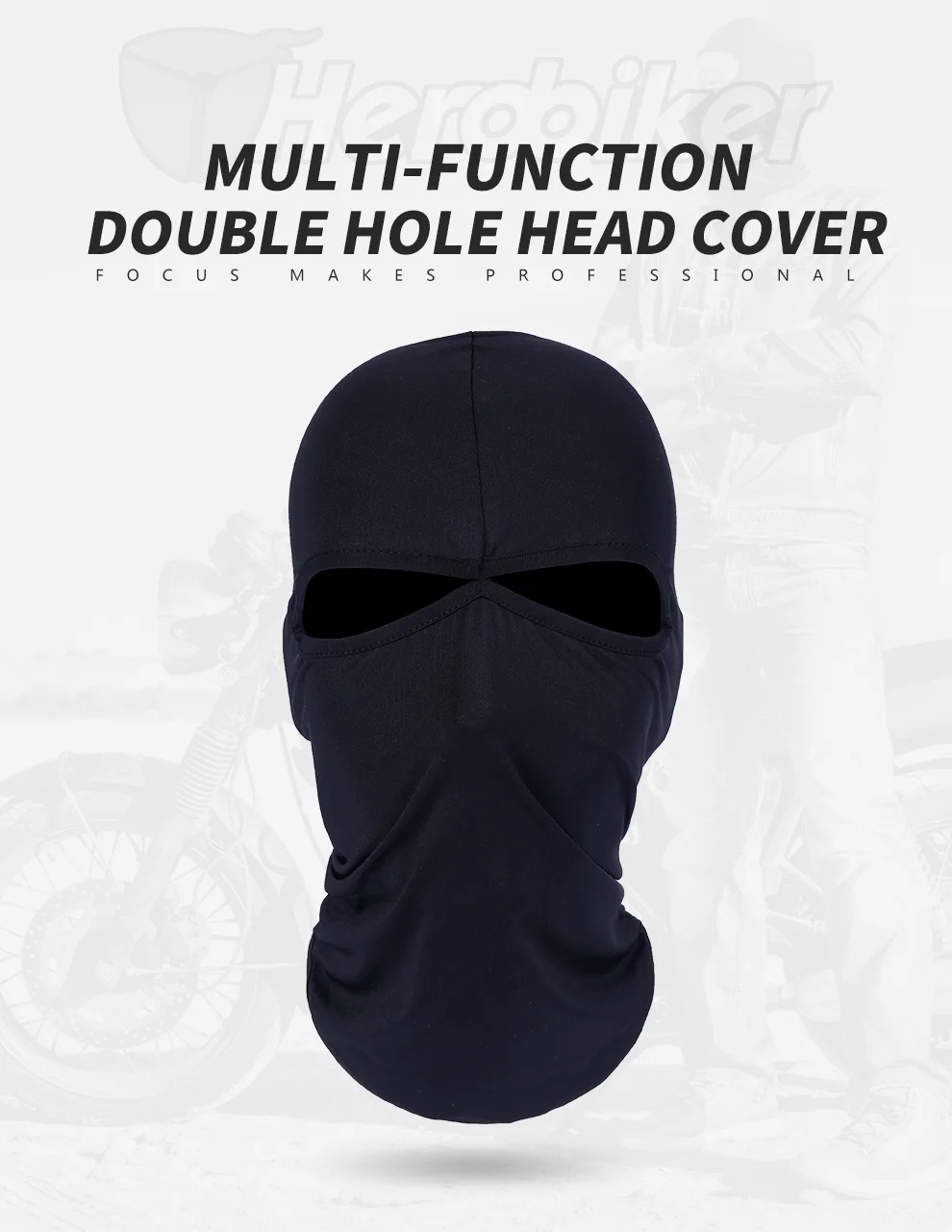 HEROBIKER мотоциклетная маска для лица унисекс летняя дышащая Балаклава мото маска Лыжная мотоциклетная Пейнтбольная тактическая маска для лица с капюшоном