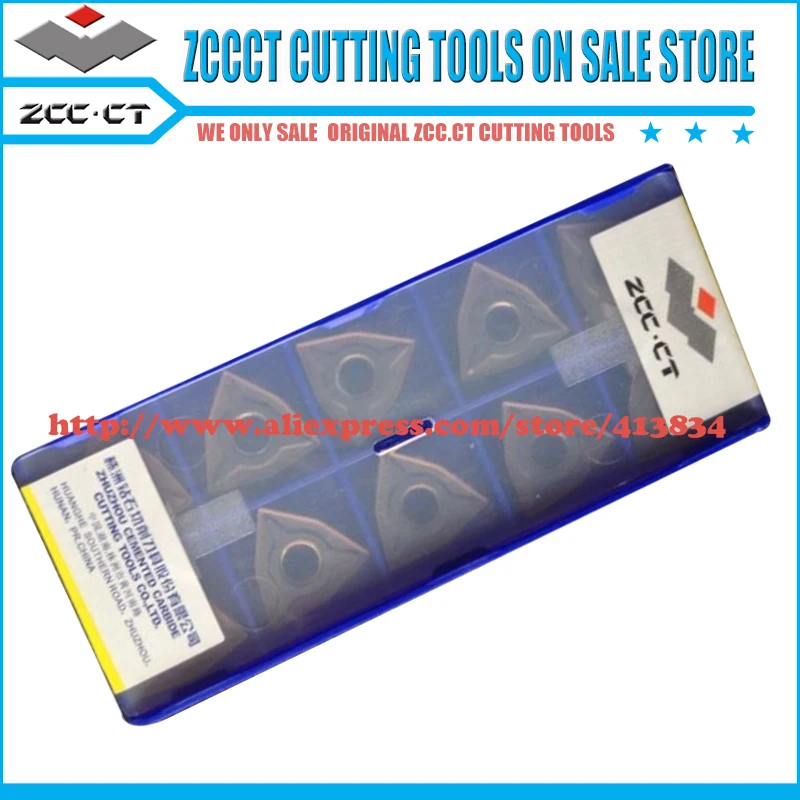 

10pcs/lot WNMG080404-EM YBG205 WNMG080404 WNMG0804 WNMG 080404-EM ZCCCT carbide turning tool external internal lathe cutter
