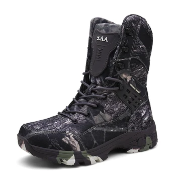 

Cunge Outdoor Tactical Army Boots Mens Sport Shoes Waterproof Hiking Shoes Male Winter Hunting Boots Men Combat Ankle Work Boots