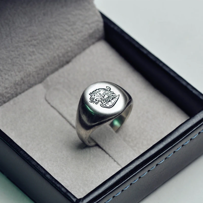 Kingsman Ring The Secret Service Custom Signet Rings For Men Women Cosplay 925 Silver Color Brass Gold Color Free Engrave Cool