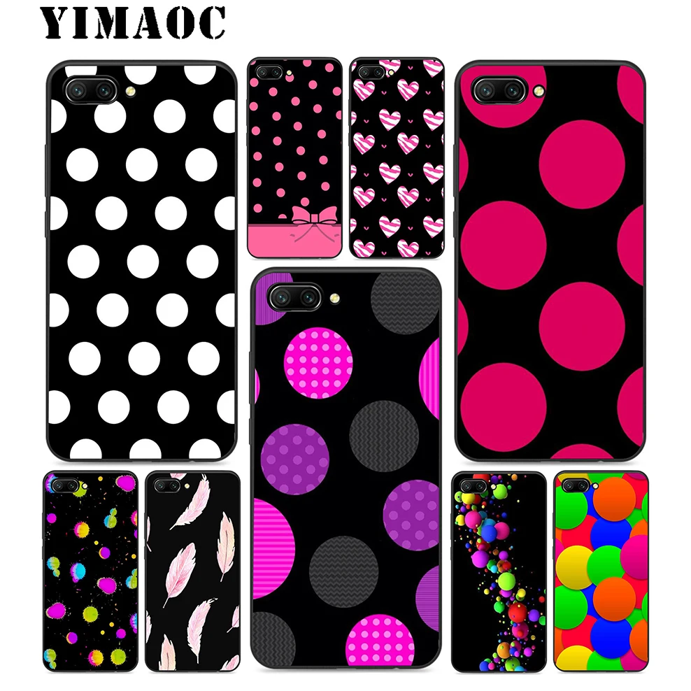 

YIMAOC Polka Dots Feather Soft Silicone Case For Huawei Honor Mate 10 P20 P10 P9 P8 P Smart Y6 6A 7A 7X 7C Lite Pro 2017 2018