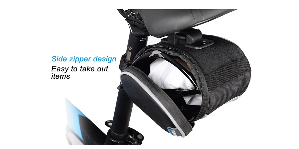 Sale ROSWHEEL Bicycle Saddle Bag Seat Post Storage Tail Pouch Cycling MTB Road Bike Rear Pannier Back Package Tool bags Accessories 4