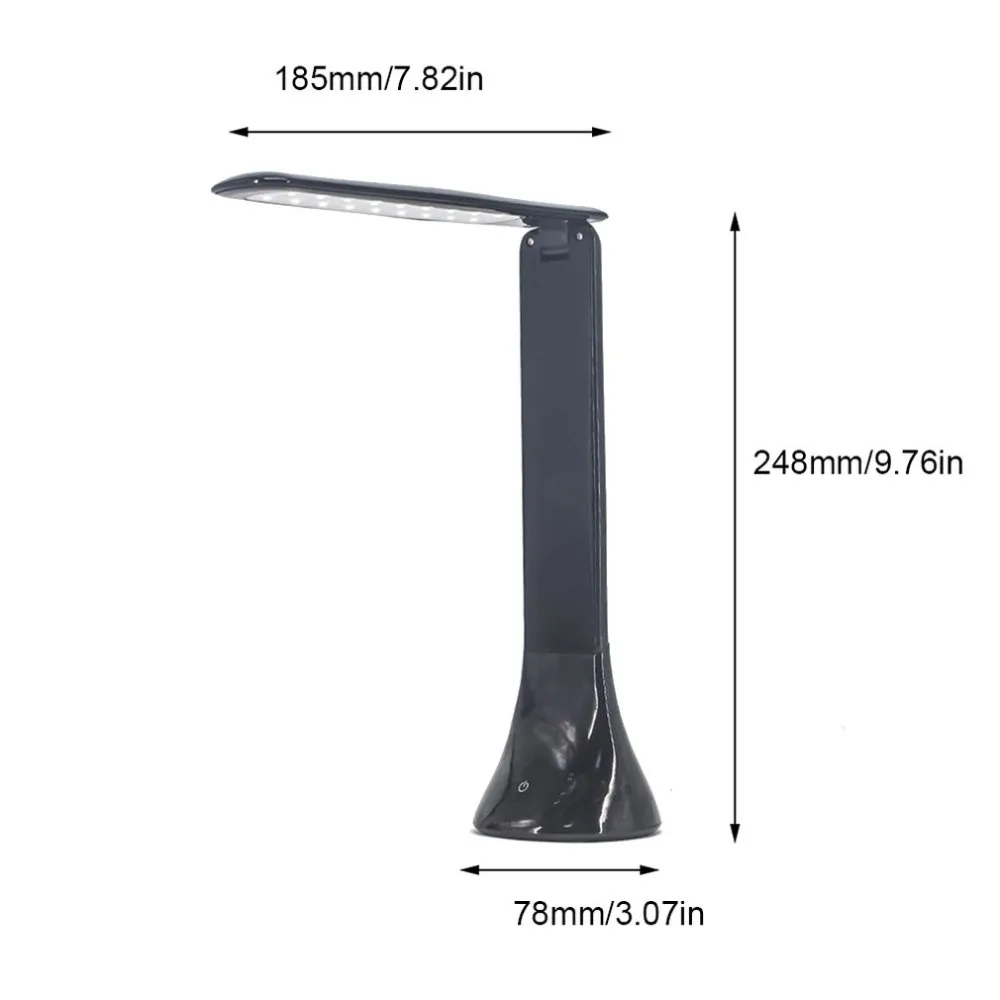 Настольная лампа с сенсорным управлением светодиодный складной настольный