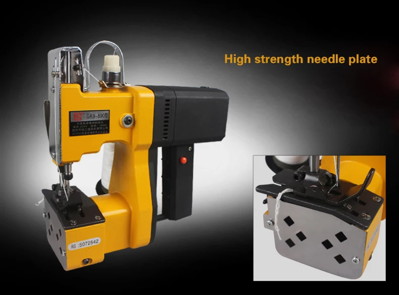 GK9 890 Portable Electric Sewing Machine gun style packet charter woven