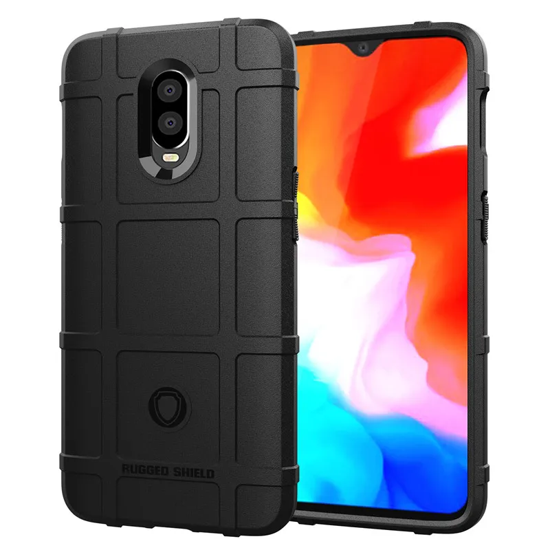 

For OnePlus 6T Case 1+6T Luxury Rugged Shield Capa Soft Silicon Armor Shockproof Cover For Oneplus 6 6T One Plus 6T A6013 (L1030