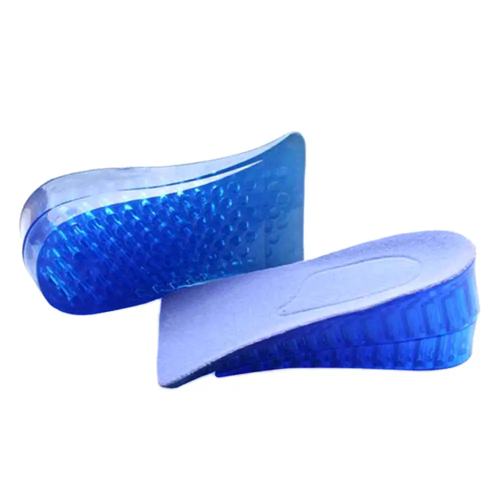 

1pair New Unisex Height Increasing Insoles Women Men Silicone Gel Lift Height Increase Shoe Insoles Heel Insert Pads Hot