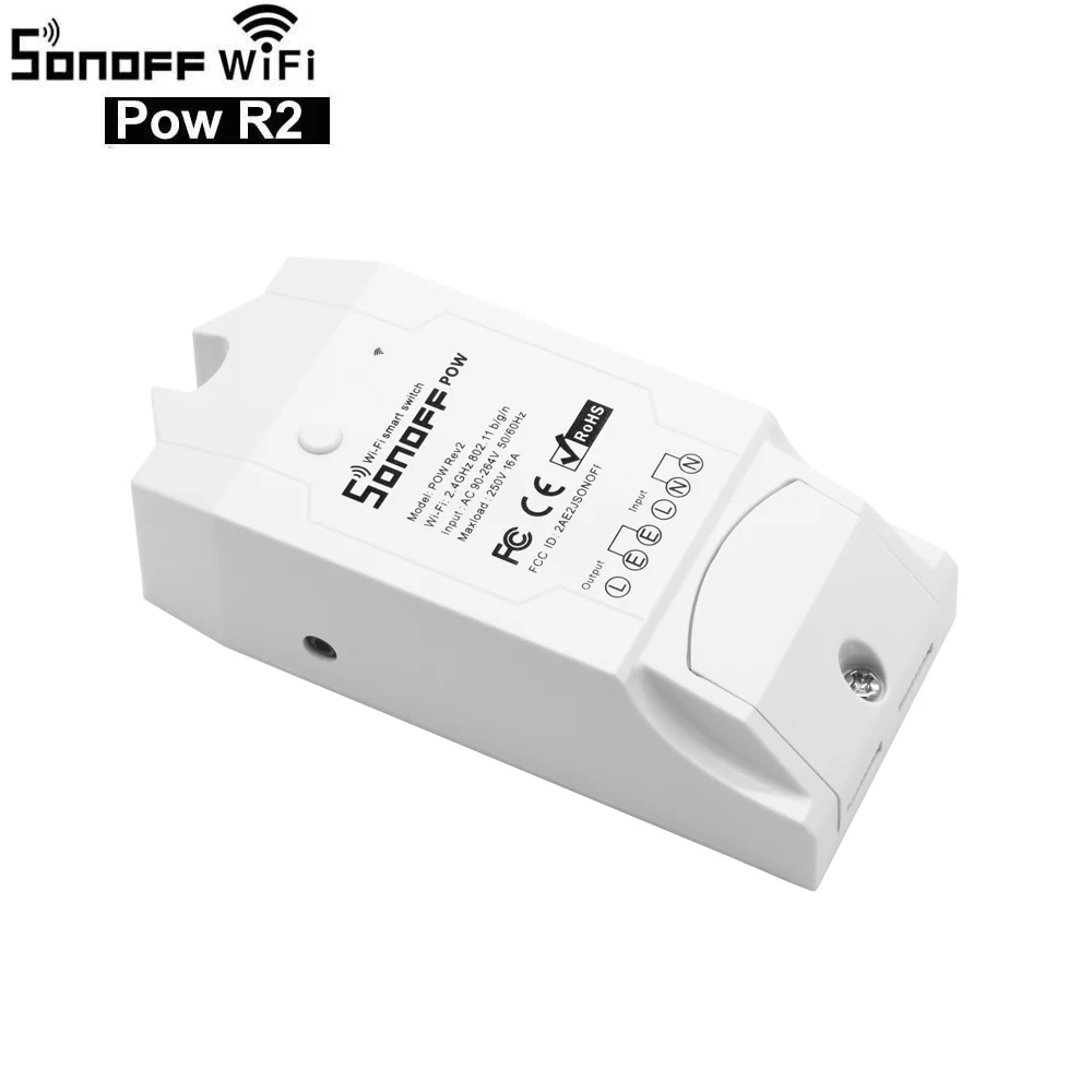 SONOFF POW R2 15A 3500 Вт Wifi переключатель контроллер в режиме реального времени энергопотребление монитор измерения для автоматизации умного дома - Комплект: sonoff Pro R2