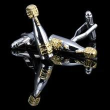 WN אופנה פופולרי מסחרי מוצרים 1 כדי באולינג פלילי חליפת חפתים רטרו זהב תכשיטי כפתור שרוול חפתים(China)