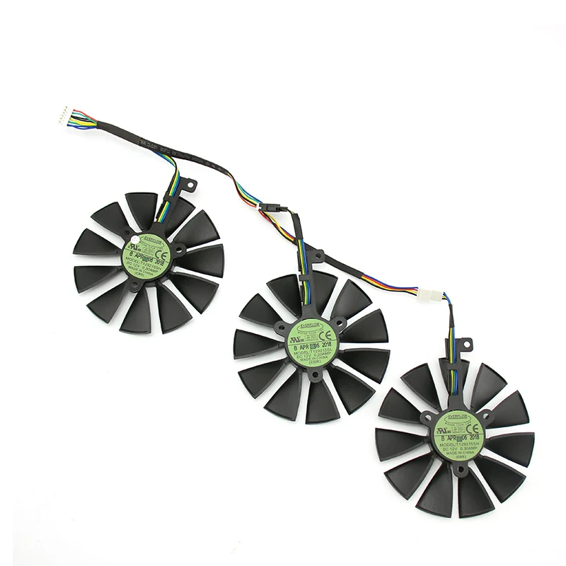 

Original for ASUS ROG-STRIX-RTX 2060 2070-O8G-GAMING Graphics Video Card cooling fan T129215SH T129215SL