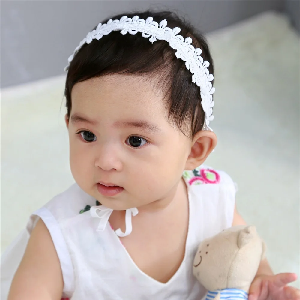 10PCS 2018 Wholesale Children's hair accessories baby lace headband