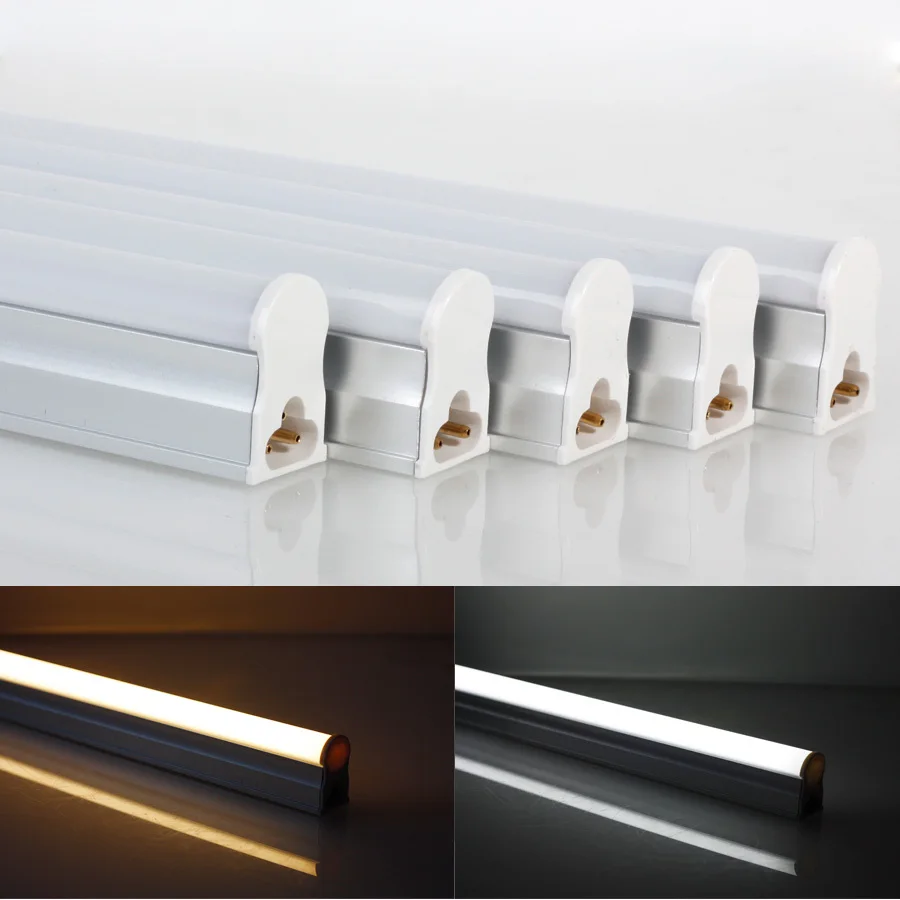 

5pcs/lot T5 6W 30cm SMD3014 White/Warm White LEDs Fluorescent Sun Light Lamp Bulb Tube led lights decoration