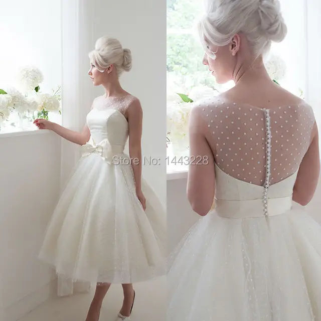 polka dot tulle wedding dress