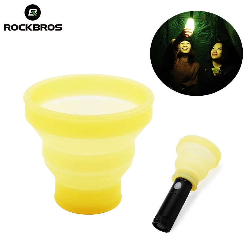 

ROCKBROS Outdoor Tools Multifunction Lamp Shade Hiking Camping Tent Hanging Light Cover Foldable Soft Lampshade Bike Light Cover