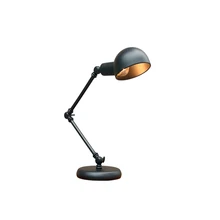 American country Loft industrial style bedroom metal study reading eye rocker arm LED retro desk lamp loft retro industrial wind led fixture american country vintage study office bedroom aisle bronze color wall lamp free shipping