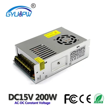 

Switch Power Supply DC15V 13.3A 200W Small Volume Single Output Switching power Source for LED Strip Light Lamp CNC 3D Printer
