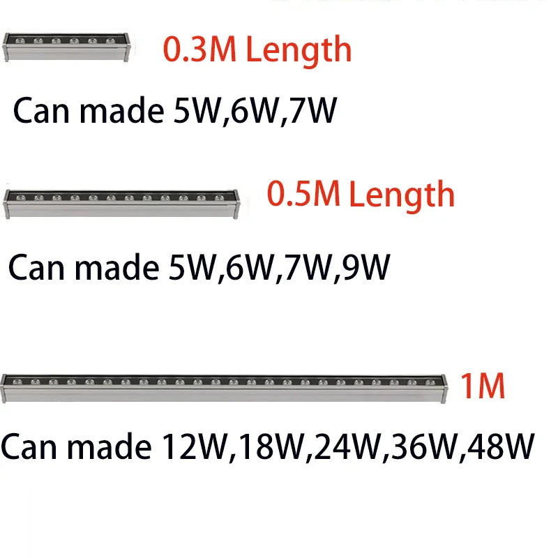RGB Светодиодный прожектор уличный Точечный светильник Светодиодный линейный водонепроницаемый строительный настенный светильник ing настенный светильник Ландшафтные лампы 110 В 220 в 12 В 24 В