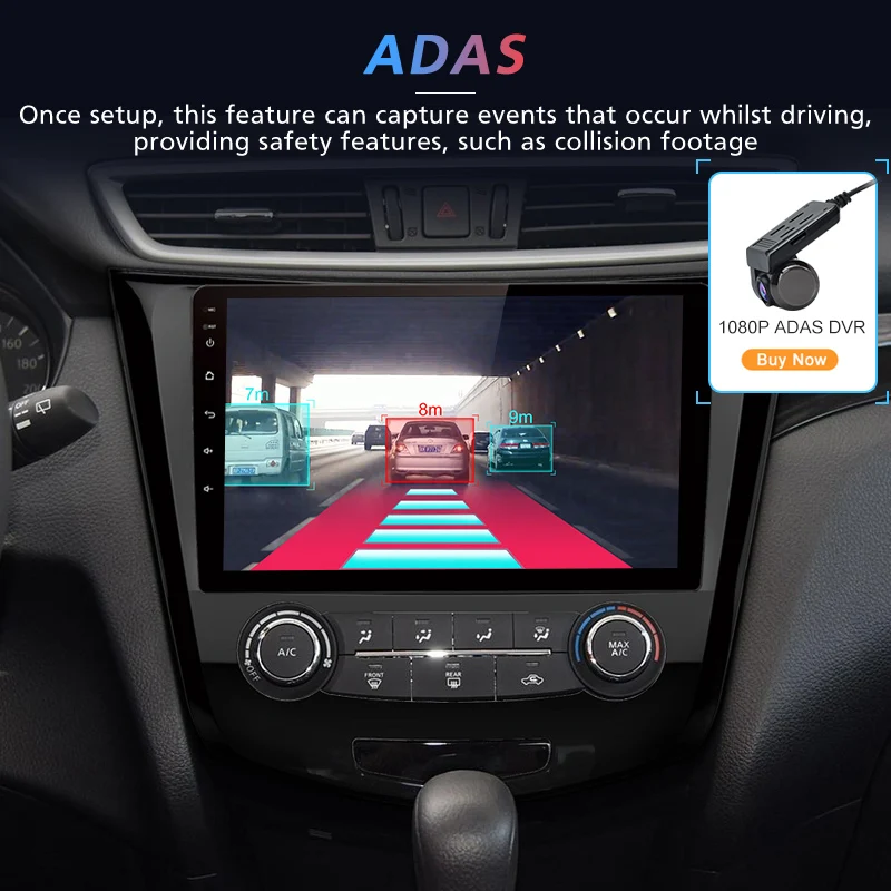 Sale AWESAFE 2 din Android 8.1 Car Radio Multimedia video player gps navigation For Nissan X-Trail X Trail Qashqai 2014-2016 gps head 4