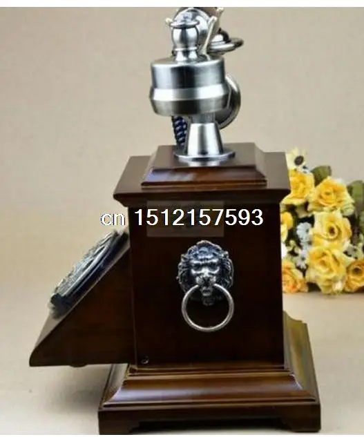 Европейский французская мода Античная Поворотный стиль телефон смолы винтажный