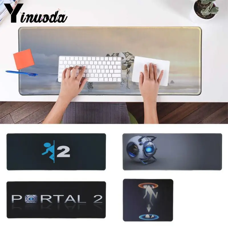 

Yinuoda Simple Design portal 2 Locking Edge Mouse Pad Game Rubber PC Computer Gaming mousepad