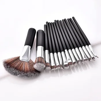 

NEW 15Pcs Mini Brush Concealer Blending Lip Flat Top Eyebrow Powder Beauty Cosmetic Tools