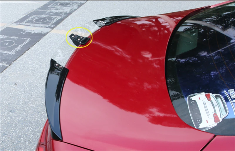 Применение для Infiniti Q50 спойлер 15 16 17 18 лет задний Багажник крыло губ Разделение трех сегментов аксессуары автомобиля ремонт углеродного волокна