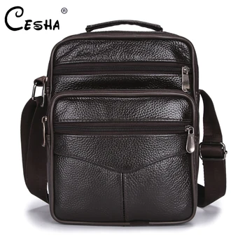 

Luxury Business Men Handbag High Quality Durable Soft Leather Shoulder Bag Fashion Multi-pocket Leather Messenger Bag for Male
