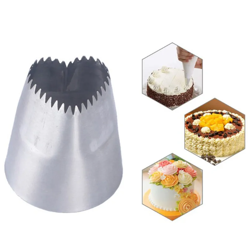 

VOGVIGO 1PC Heart-shape Icing Piping Nozzles Stainless Steel DIY Cream Cupcake Pastry Tips Nozzle Kitchen Bakery Cake Decor Tool