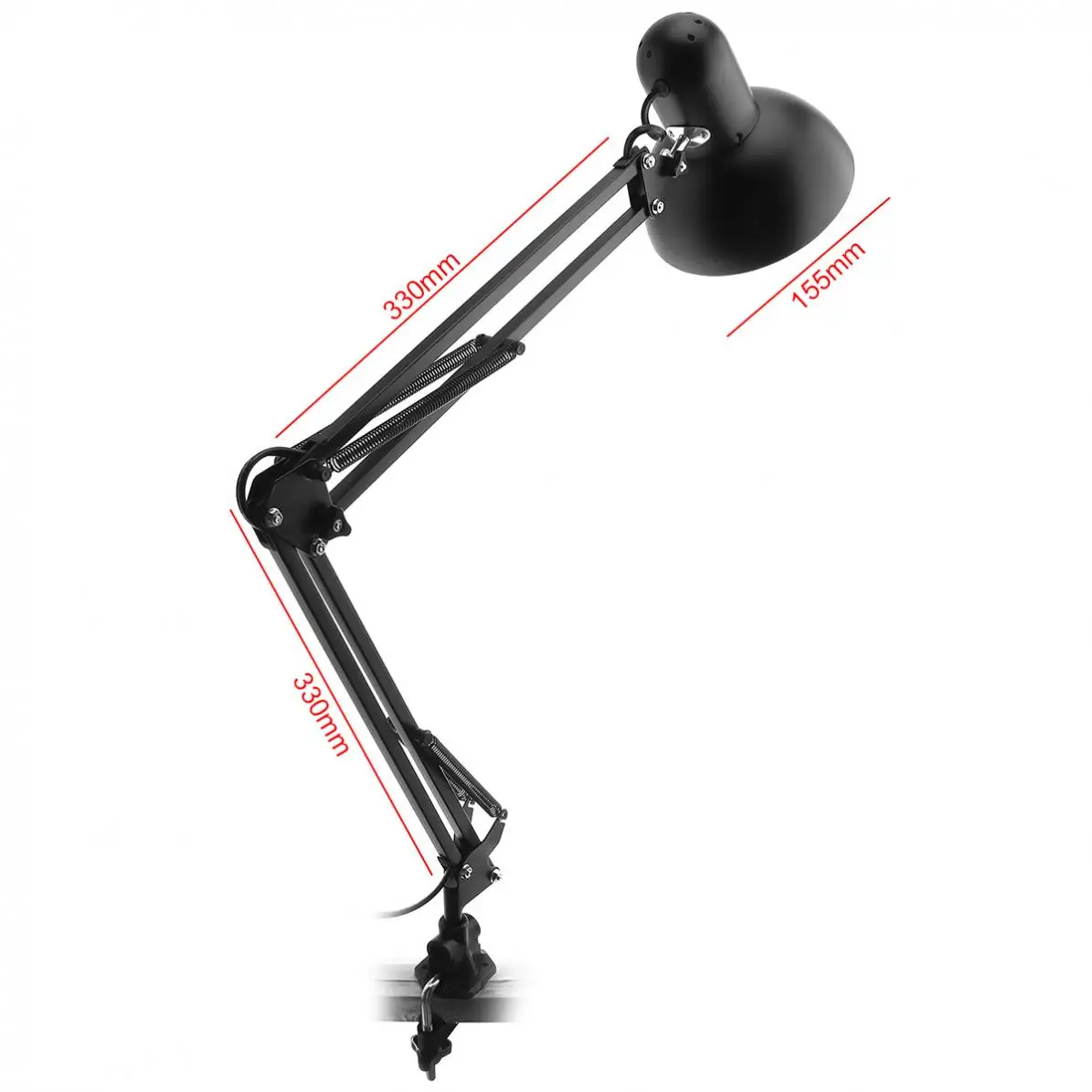  Flexible Desk Eye Protection Lamp with Rotatable Lamp Head And Clamp Mount Support 360 Degree Rotat
