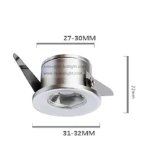 30 шт. светильники для ювелирных витрин 1 Вт теплый белый 3000 К дневной белый 4000 к чистый белый 6000 К серебряный свет для кухонного шкафа