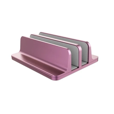 Регулируемая вертикальная подставка для ноутбука, держатель для ноутбука, поддержка MacBook Pro 13/Air mount space bar base для ipad pro12.9, аксессуары - Цвет: Double Pink